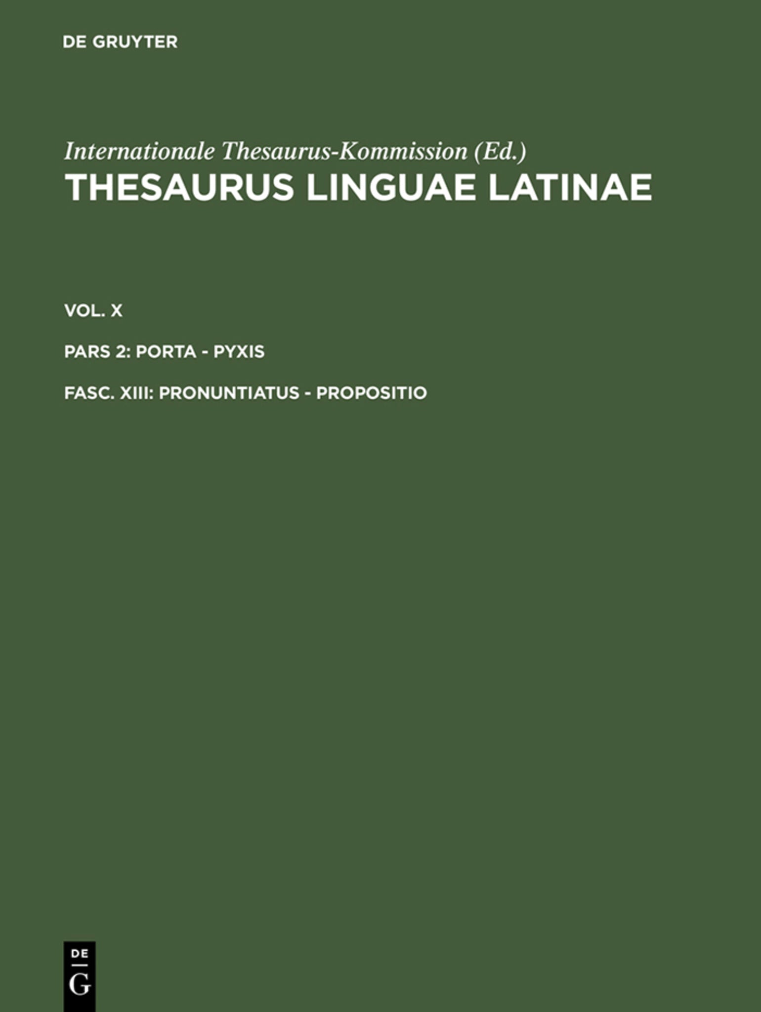 pronuntiatus - propositio